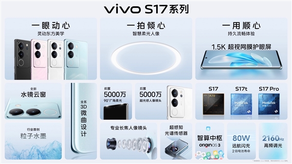 vivo S17系列全平台预售6月8日首销 2499元起享多重好礼
