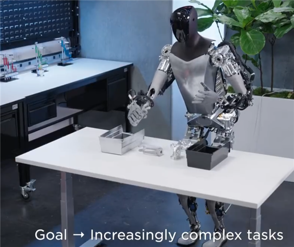 马斯克秀肌肉!特斯拉擎天柱机器人最新演示:AI大提升、行走更自然