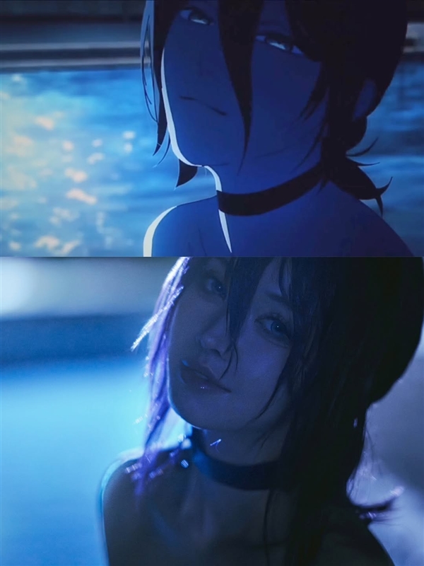 想成为电次！ 美女coser还原《电锯人 蕾塞篇》泳池名场面